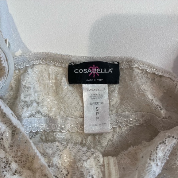y2k cosabelle cream lace bralette vintage coquette sultury lingerie cottagecore - Picture 4 of 7